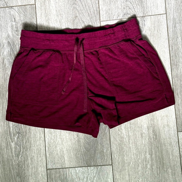 90 Degree By Reflex Pants - 90 Degree By Reflex burgundy Shorts